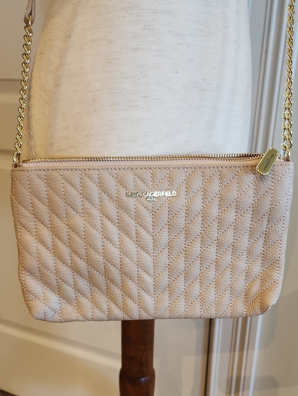 Karl Lagerfeld Crossbody Light Tan/Cream